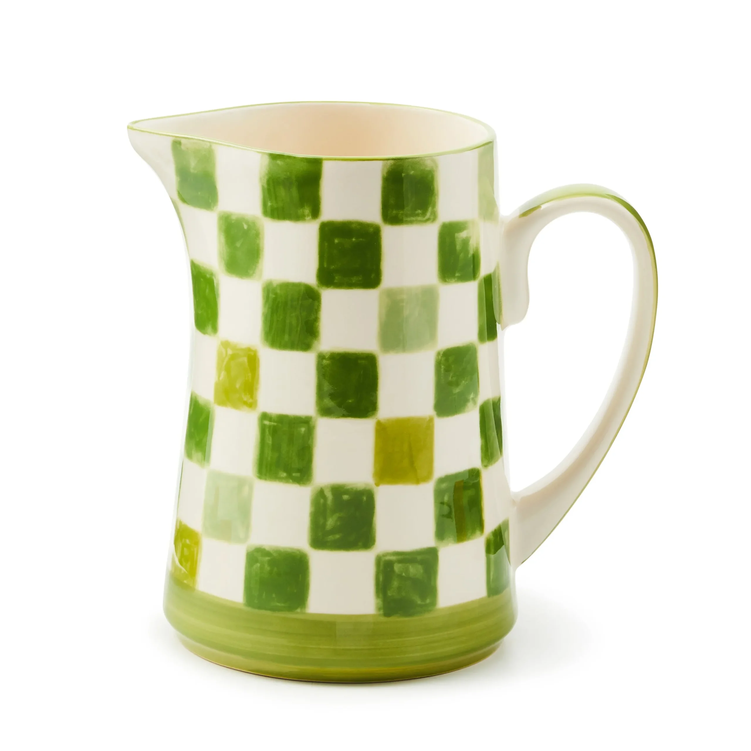 Green Check Pitcher
