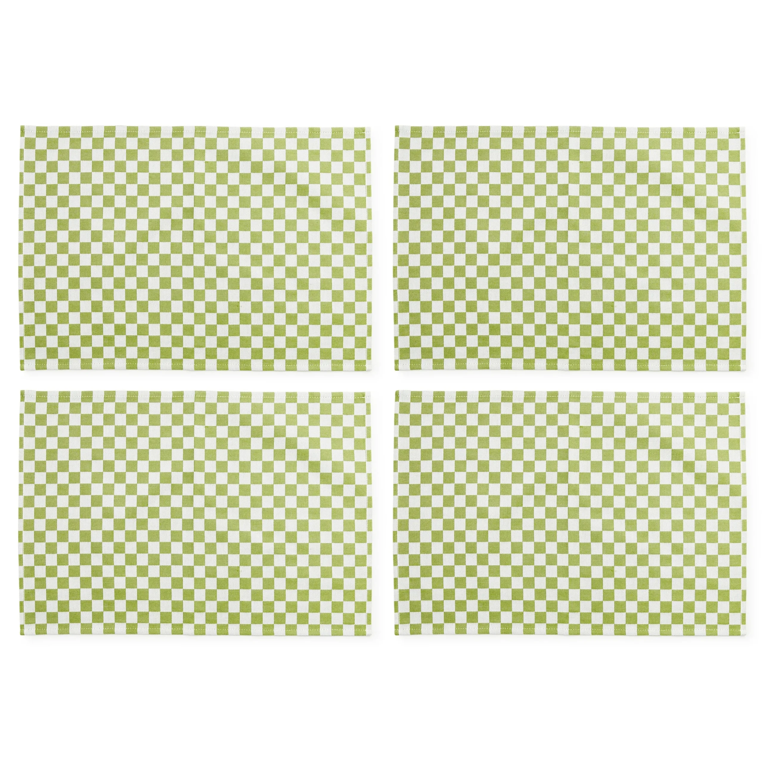 Green Check Placemat, Set of 4