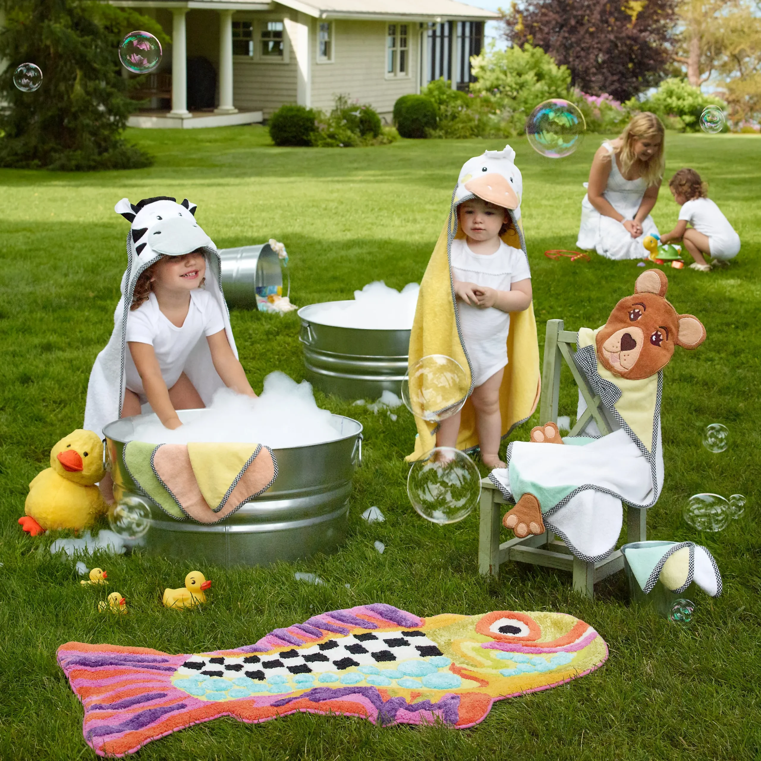 Happy Fish Bath Rug