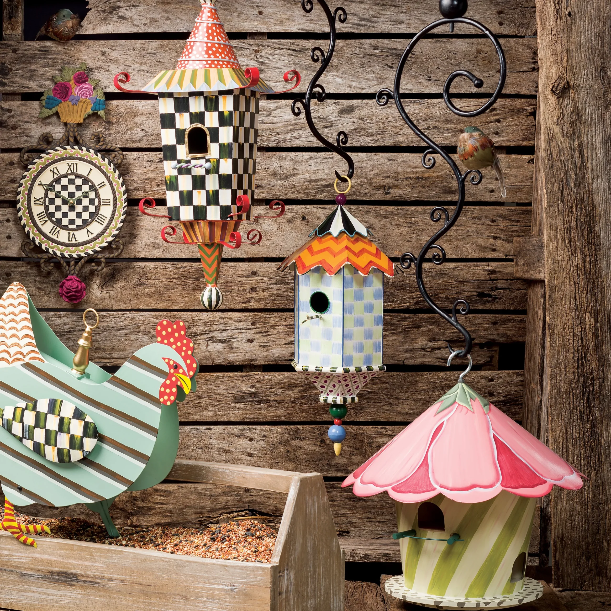 Hollyhock Birdhouse