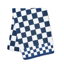 Indigo Check Bath Towel