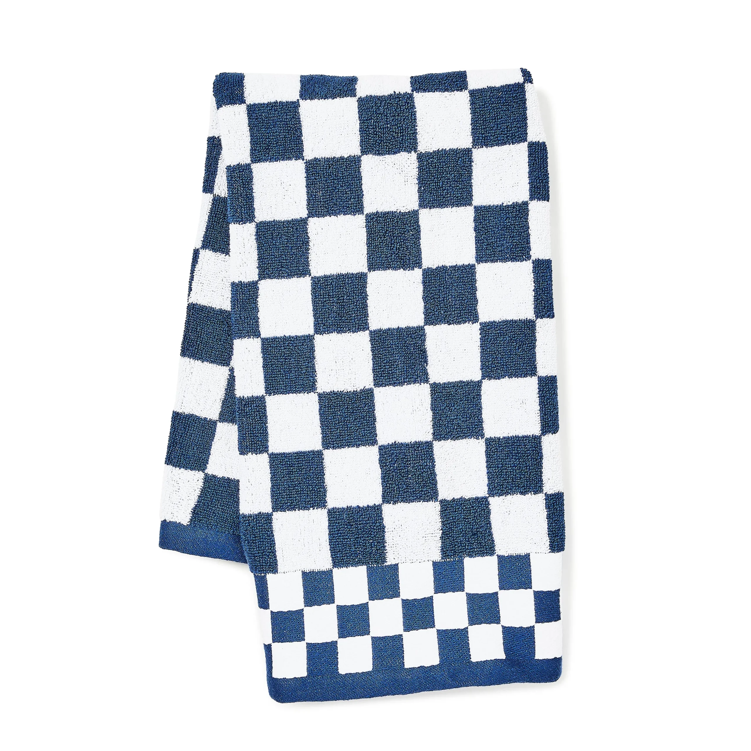Indigo Check Hand Towel