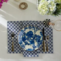 Indigo Check Napkin, Set of 4