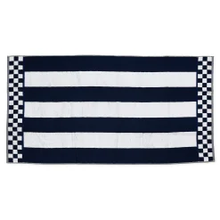 Indigo Stripe Bath Towel