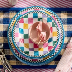 Jamboree Melamine Dinner Plates, Set of 4