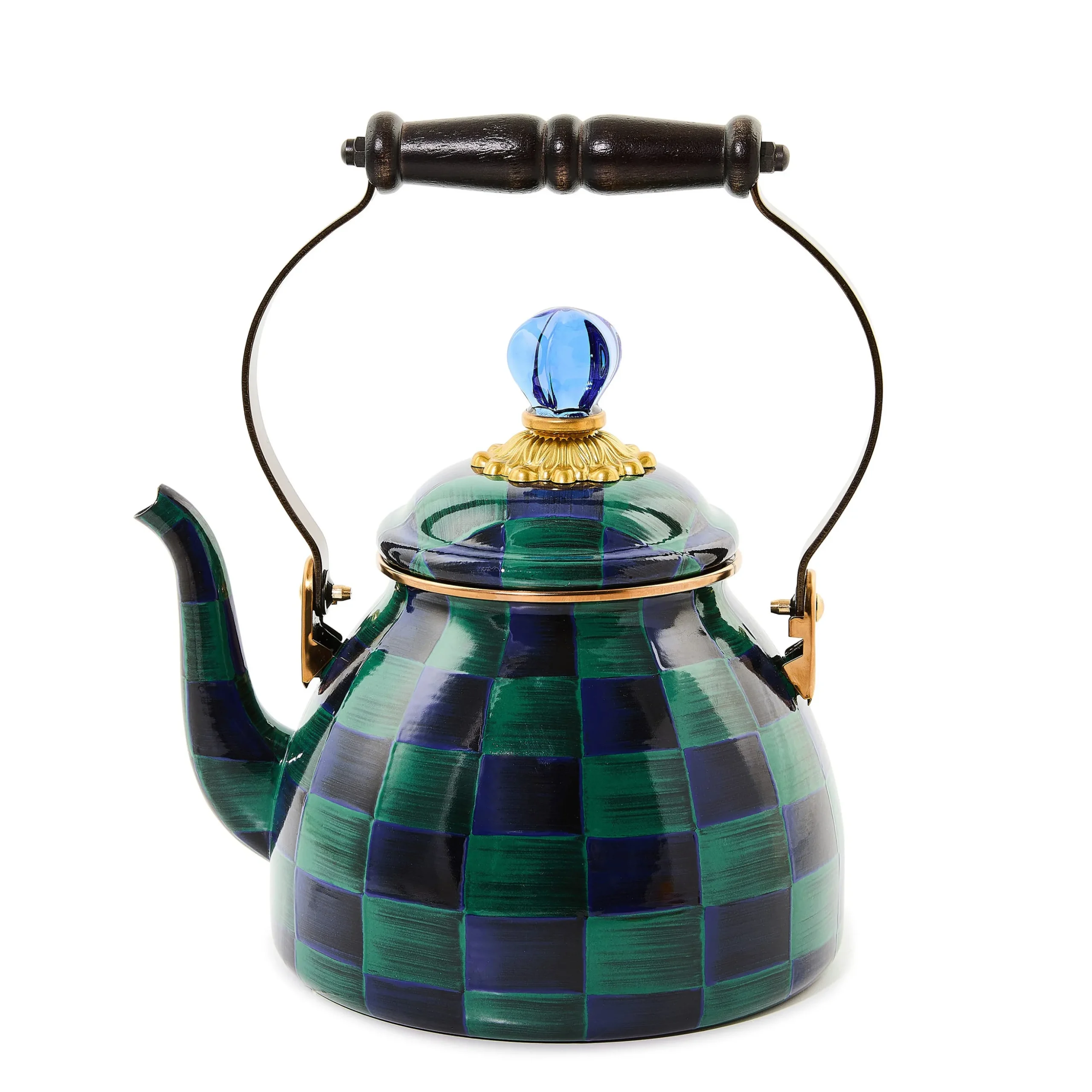 Juniper Check 2 Quart Tea Kettle