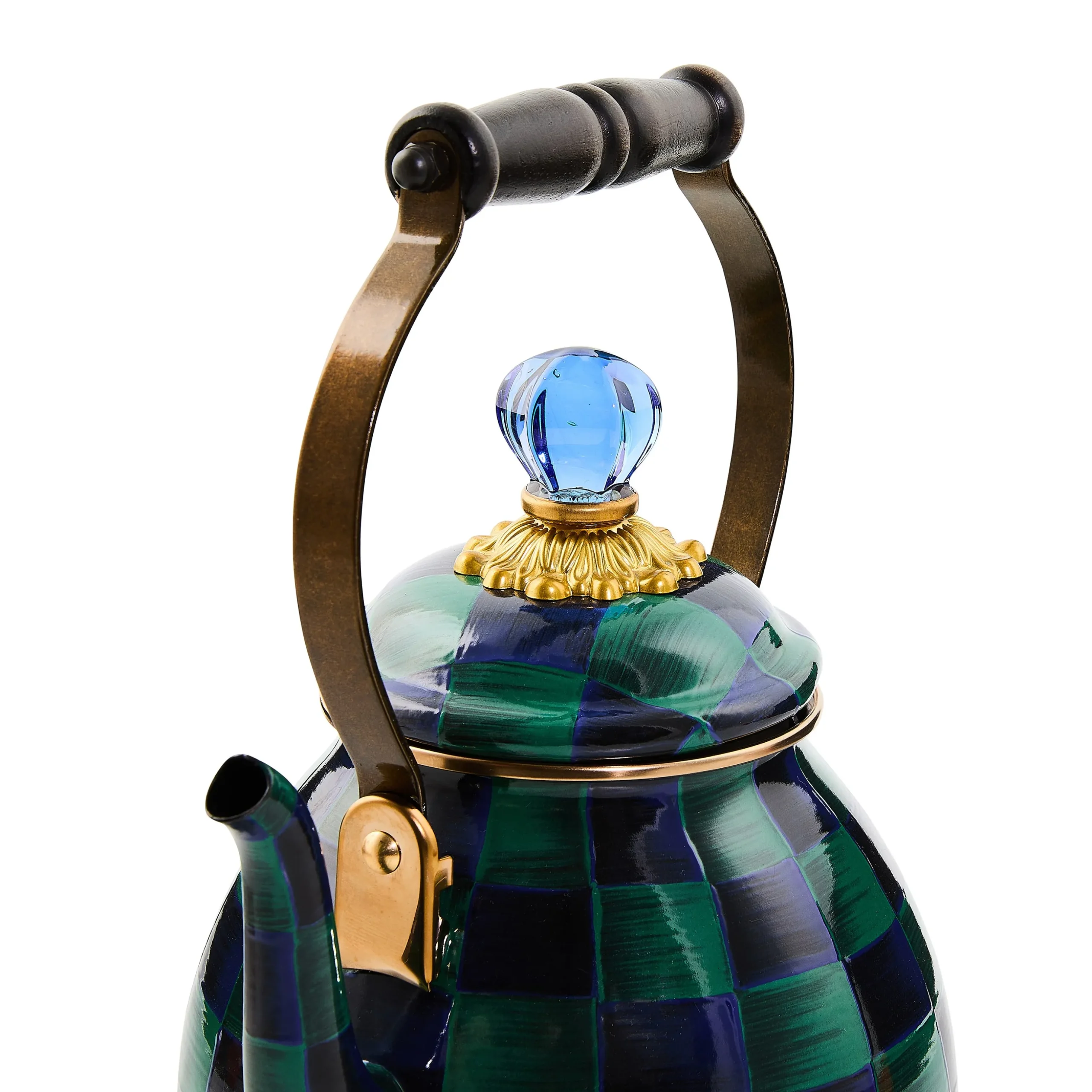 Juniper Check 2 Quart Tea Kettle