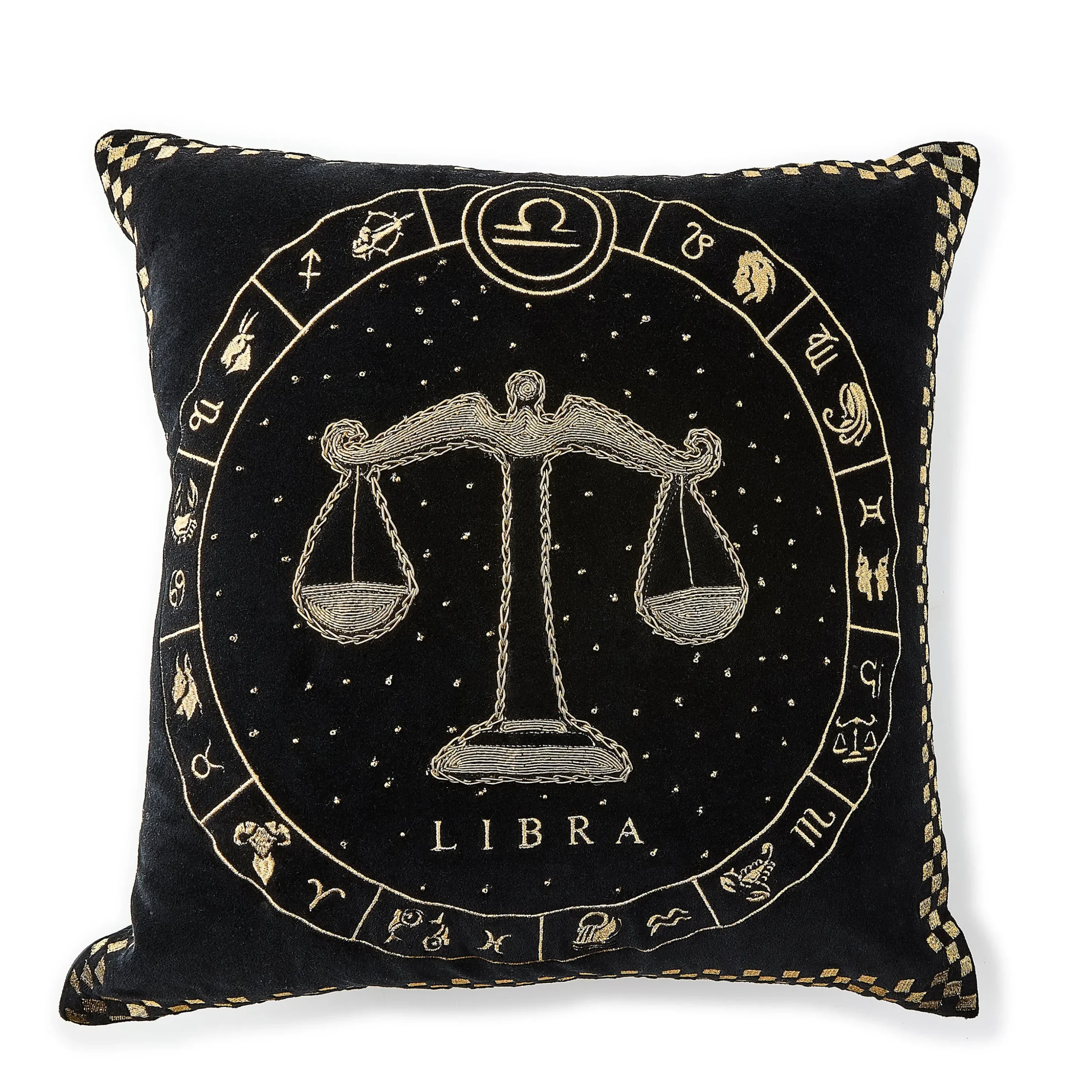 Libra Zodiac Throw Pillow