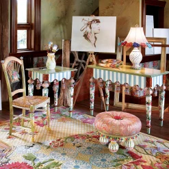 Light Flower Basket Side Chair