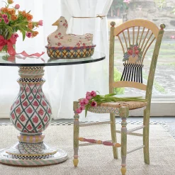 Light Flower Basket Side Chair