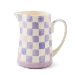 Lilac Check Pitcher