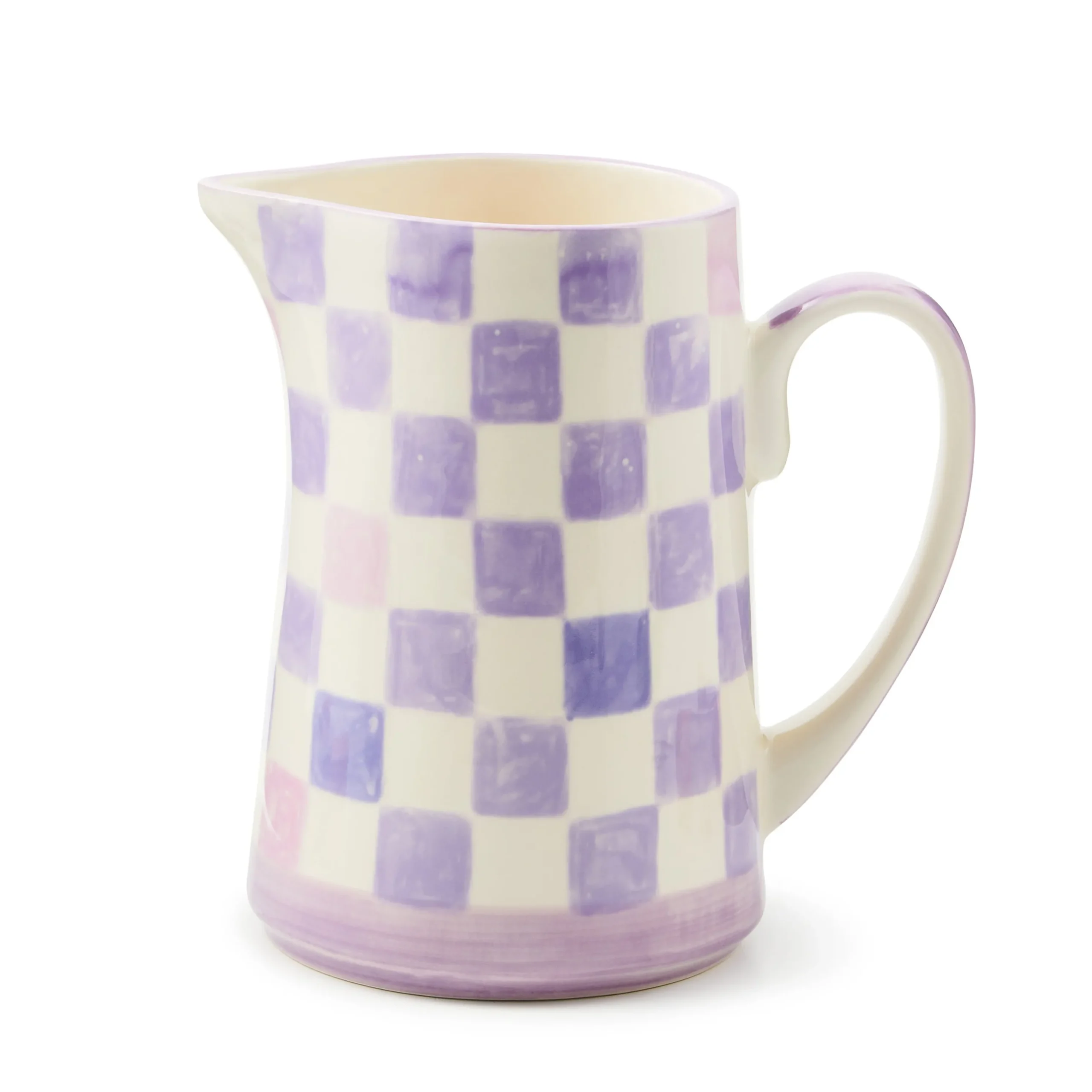 Lilac Check Pitcher