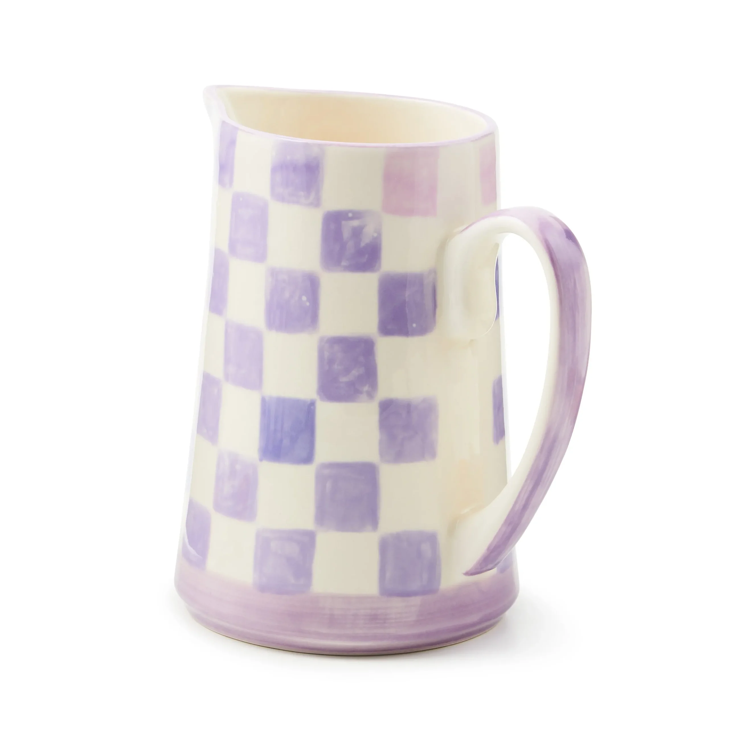 Lilac Check Pitcher