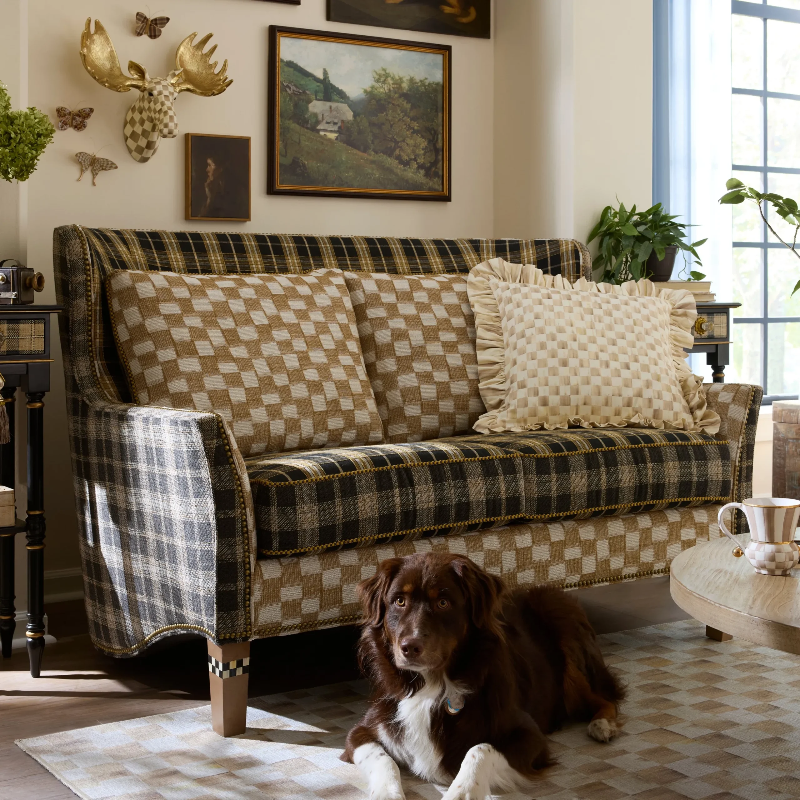 Mad for Plaid Loveseat