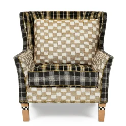Mad for Plaid Wing Chair