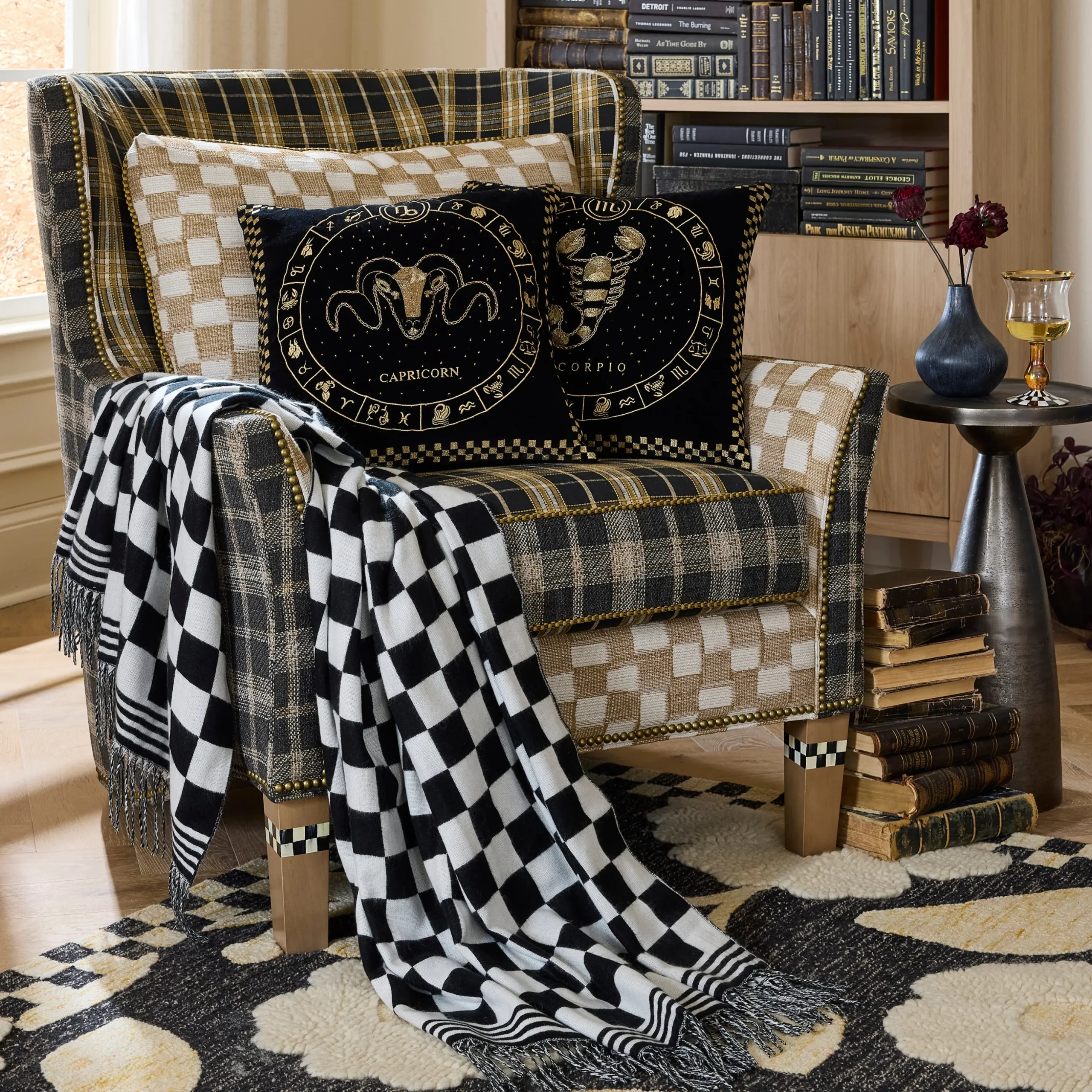 Mad for Plaid Wing Chair