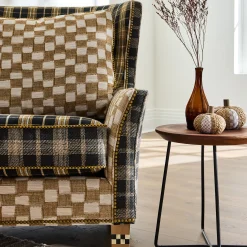 Mad for Plaid Wing Chair