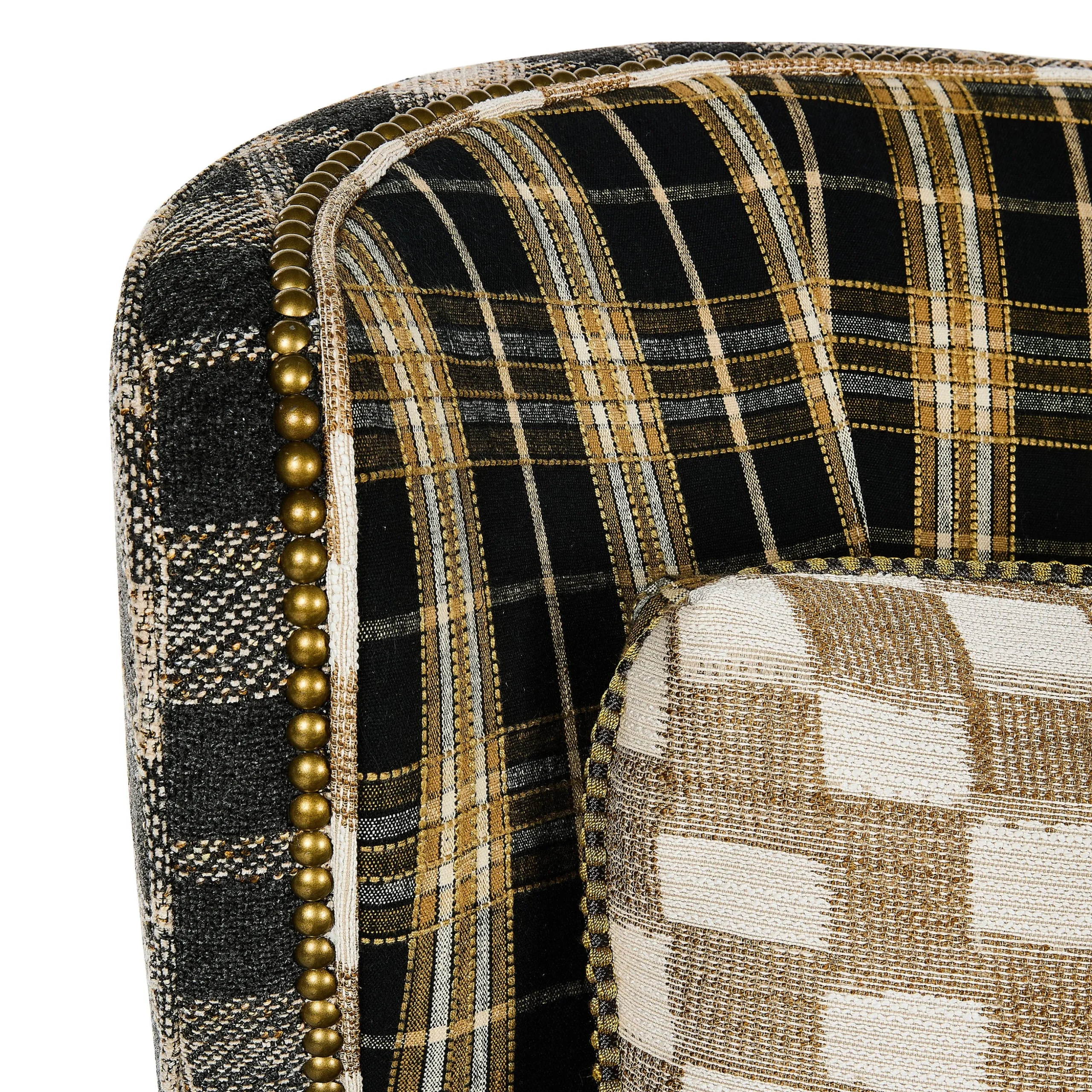 Mad for Plaid Wing Chair