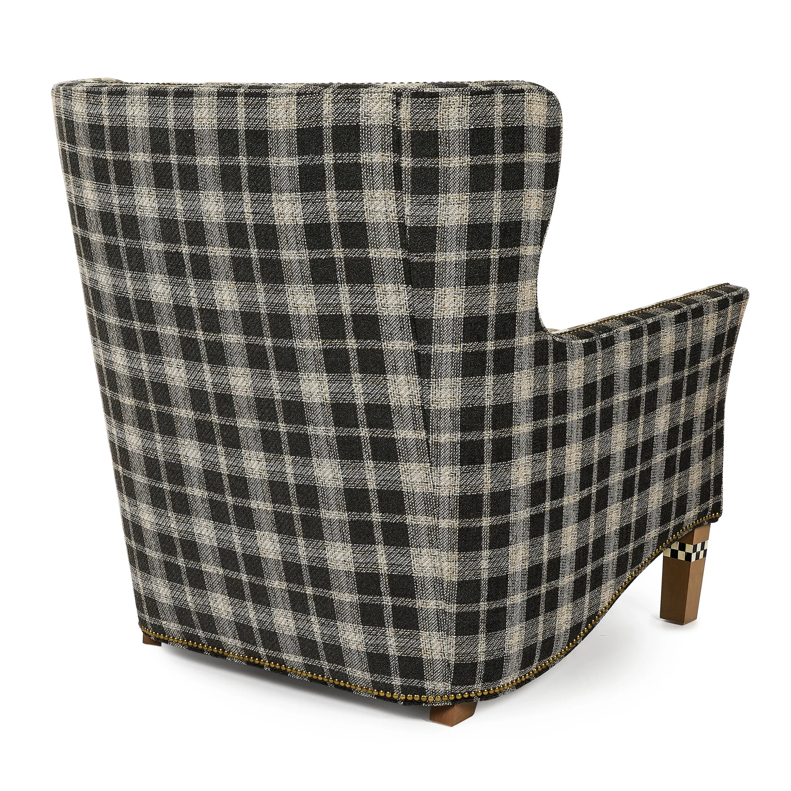 Mad for Plaid Wing Chair