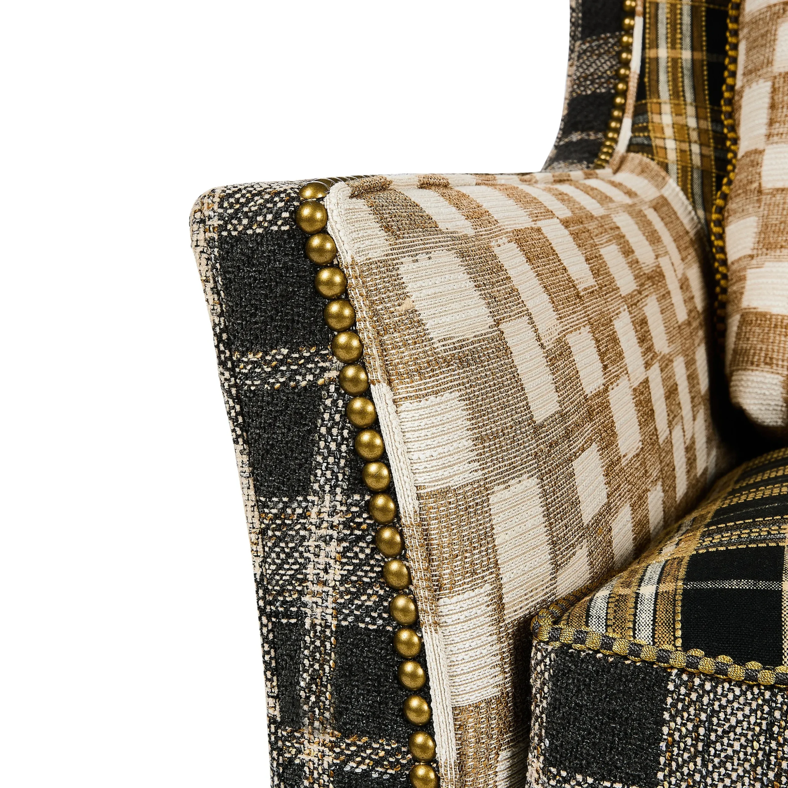 Mad for Plaid Wing Chair