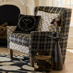 Mad for Plaid Wing Chair