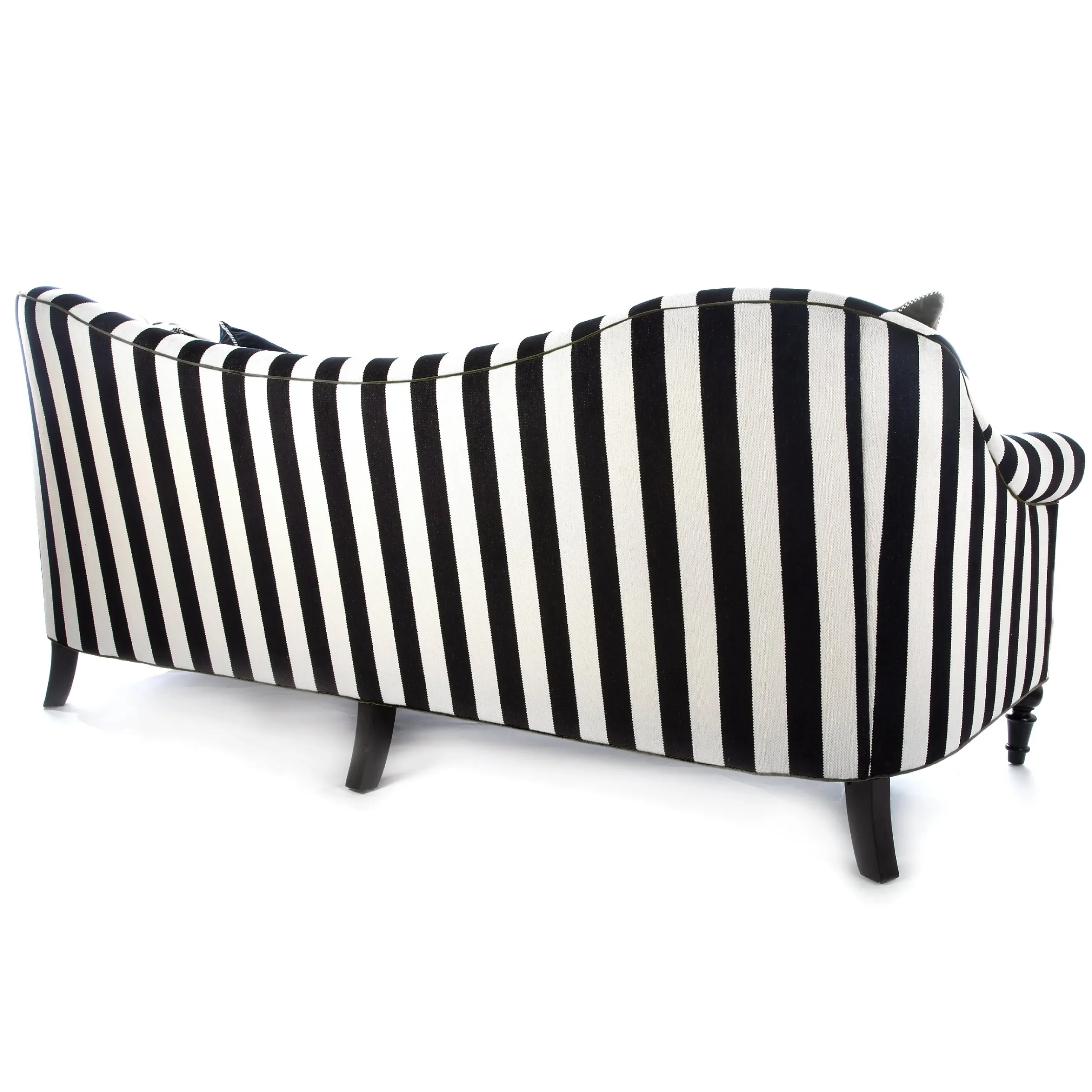 Marquee Black Stripe Chenille Sofa