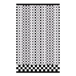 Micro Check Black & White Bath Towel