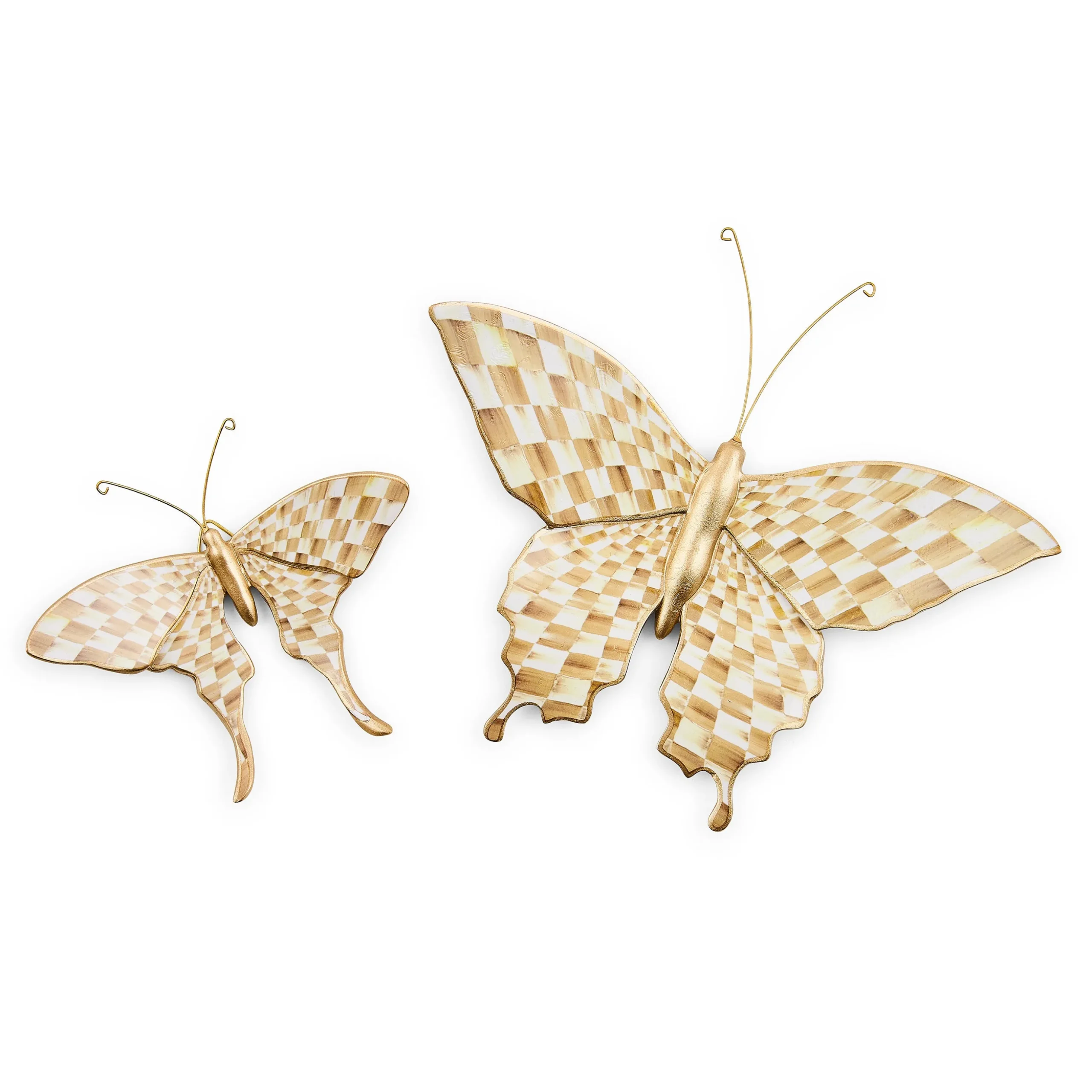 Mocha Butterfly Wall Decor Duo