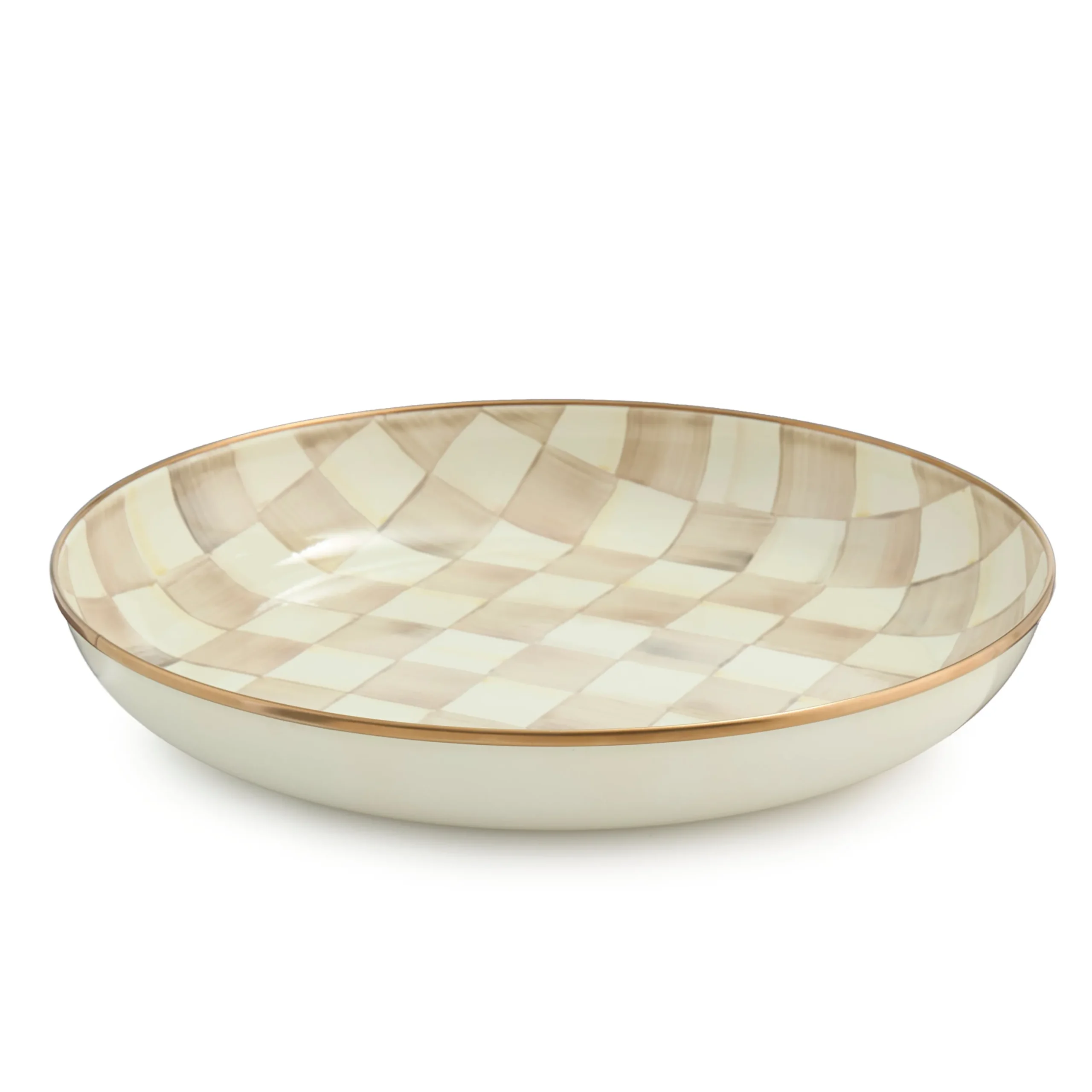 Mocha Check Abundant Bowl