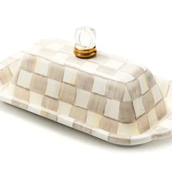 Mocha Check Butter Box