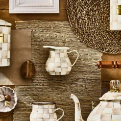 Mocha Check Creamer