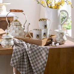 Mocha Check Creamer