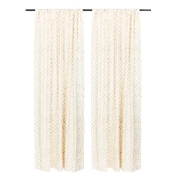 Mocha Check 84" Curtain Panel
