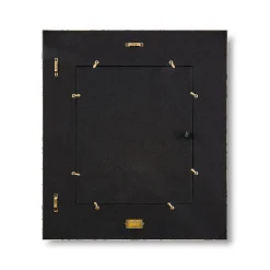 Mocha Check Enamel Wall Mirror
