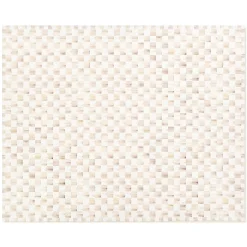 Mocha Checkered 8' x 10' Washable Rug
