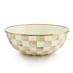 Mocha Check Extra Large Everyday Bowl