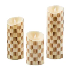 Mocha Check Flameless 7