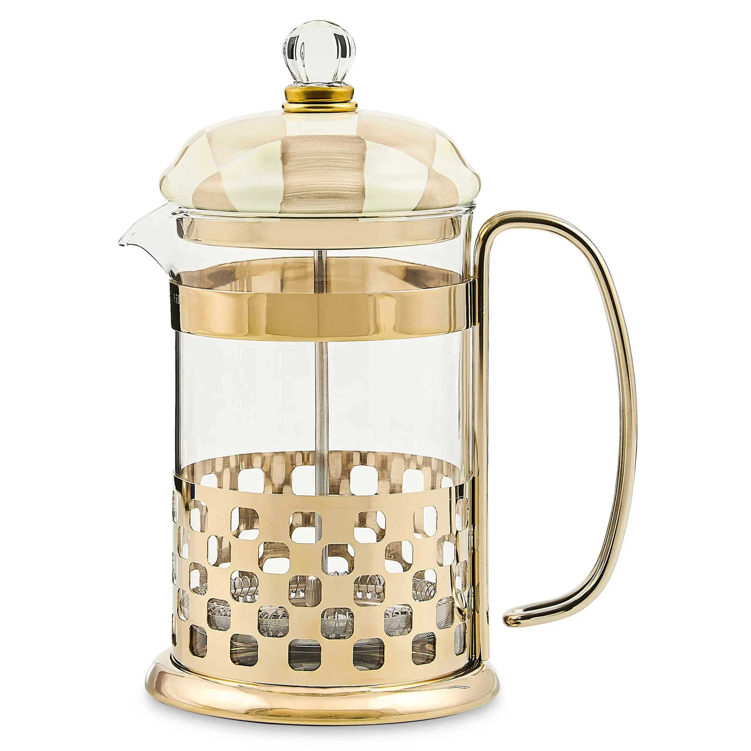 Mocha Check French Press