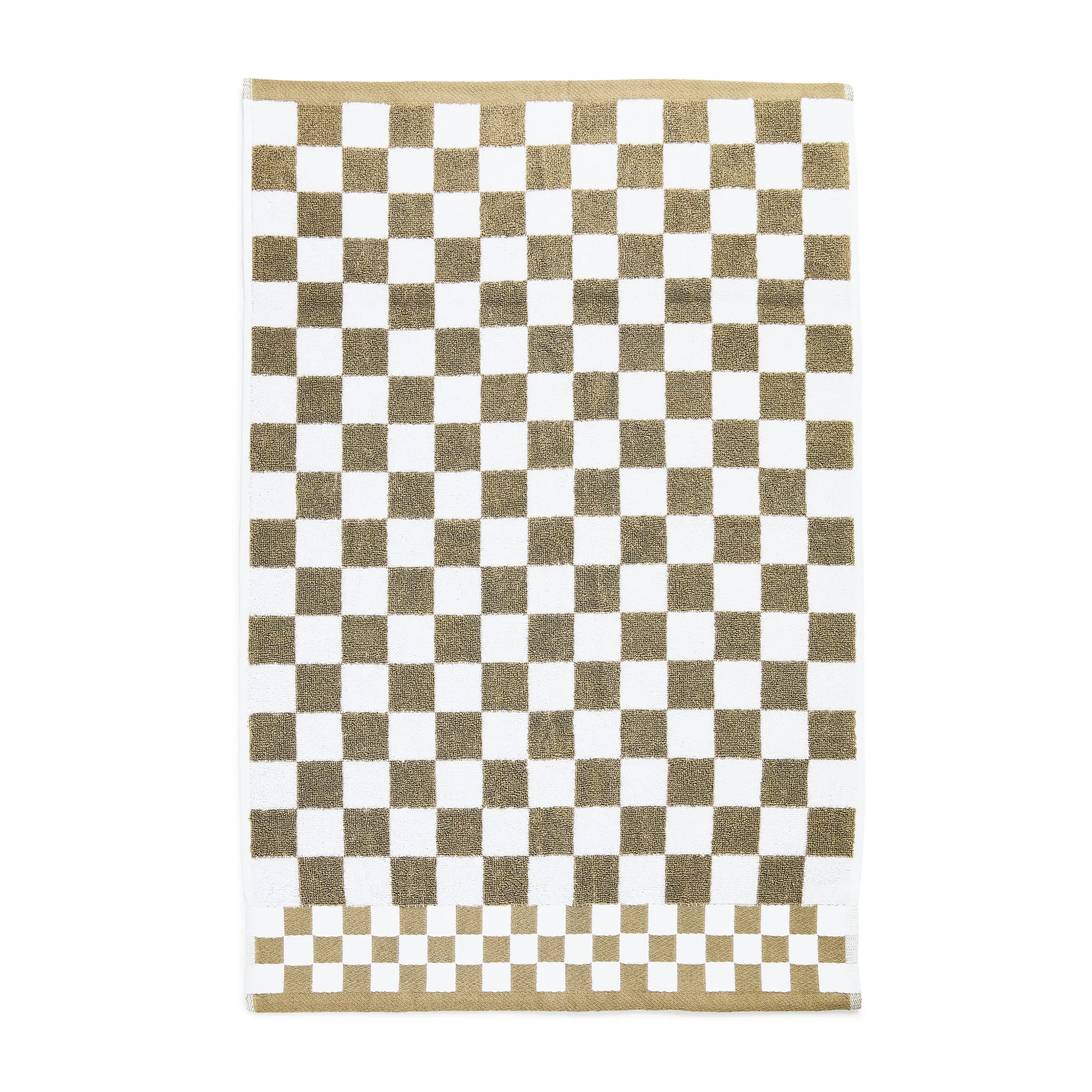 Mocha Check Hand Towel