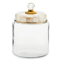 Mocha Check Large Kitchen Canister