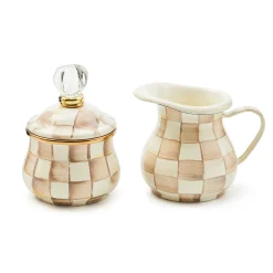 Mocha Check Little Creamer