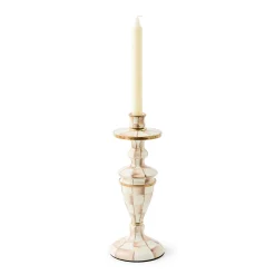Mocha Check Medium Candlestick
