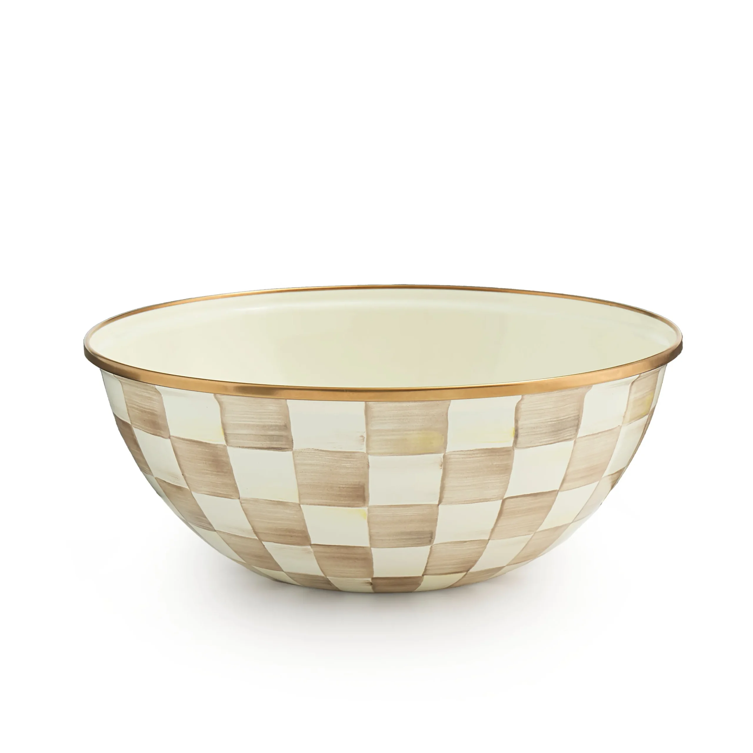 Mocha Check Medium Everyday Bowl