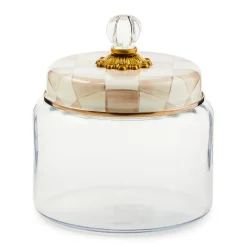 Mocha Check Medium Kitchen Canister