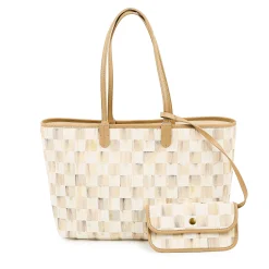 Mocha Check Medium Marche Tote