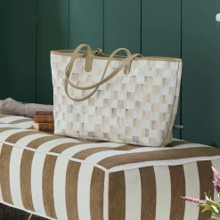 Mocha Check Medium Marche Tote