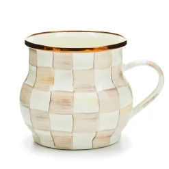 Mocha Check Mug