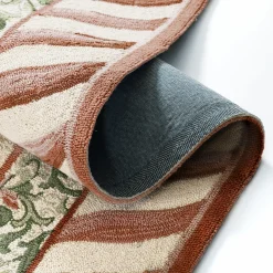 Mocha Check 6' Octagon Rug