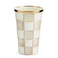 Mocha Check 10 Ounce Tumbler