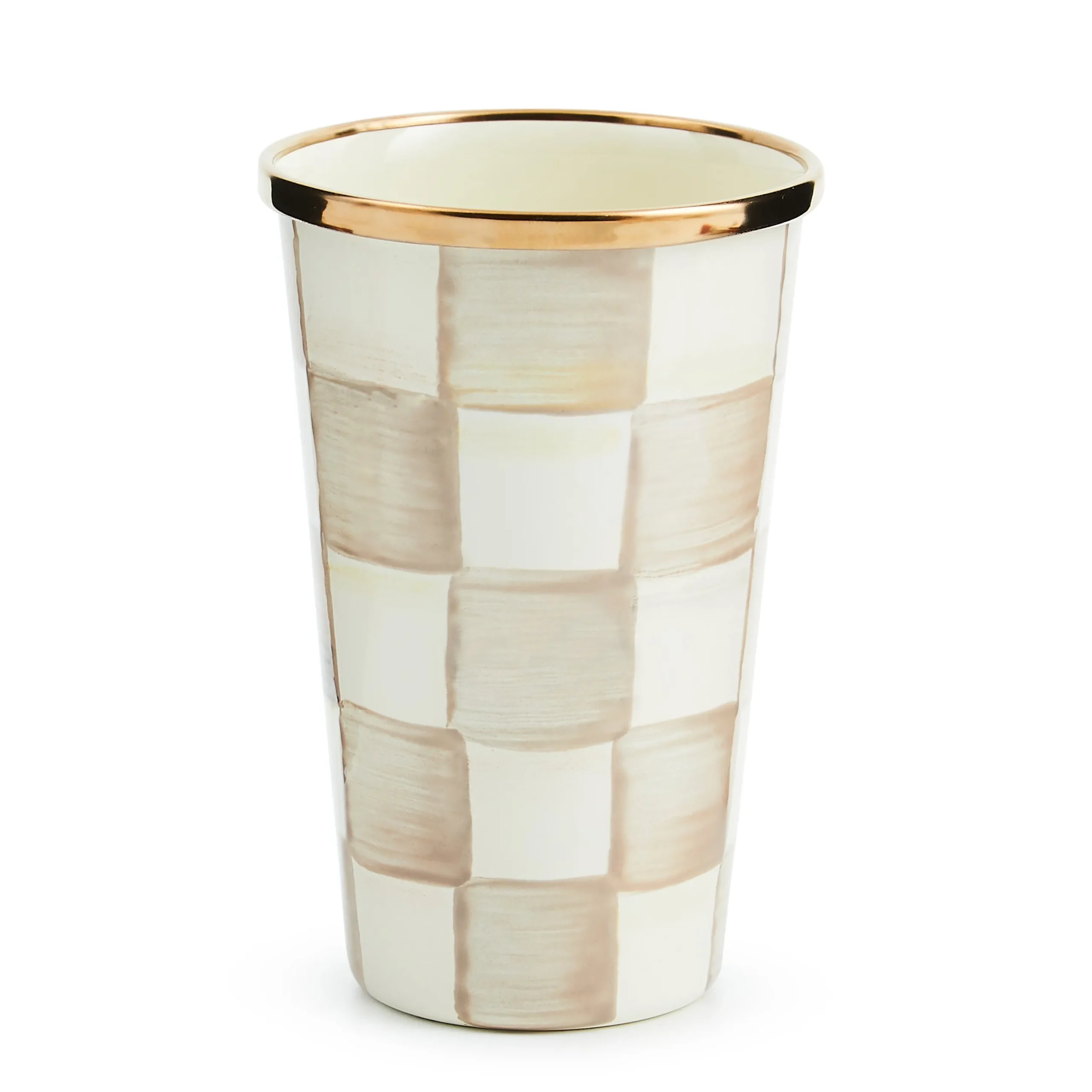 Mocha Check 10 Ounce Tumbler